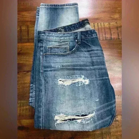 Cult of Individuality Japanese Selvedge Rebel Straight Button Men's Jeans 44x33 - Picture 3 of 9